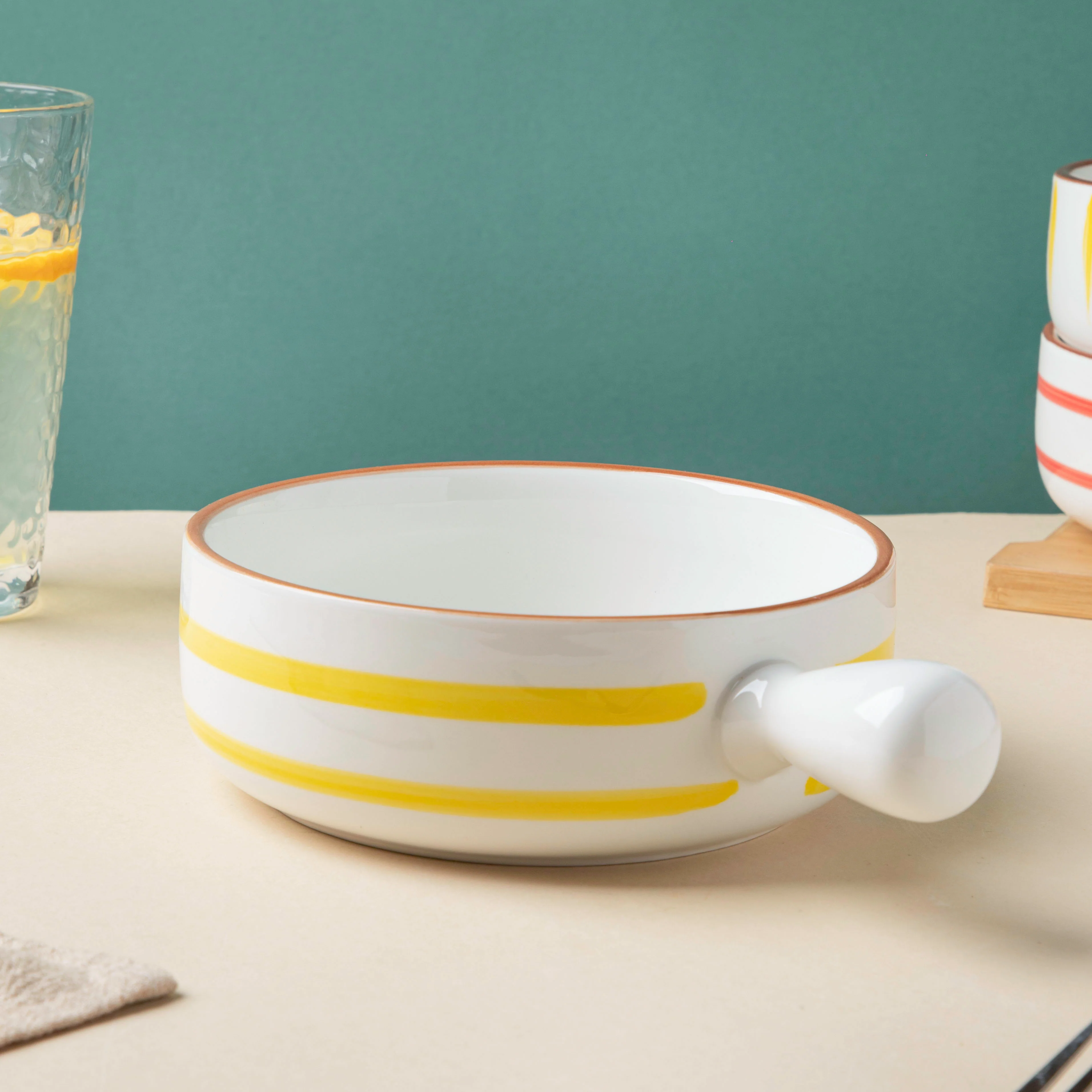 Spiral Yellow 22 Piece Dinner Set For 6 - Image 13