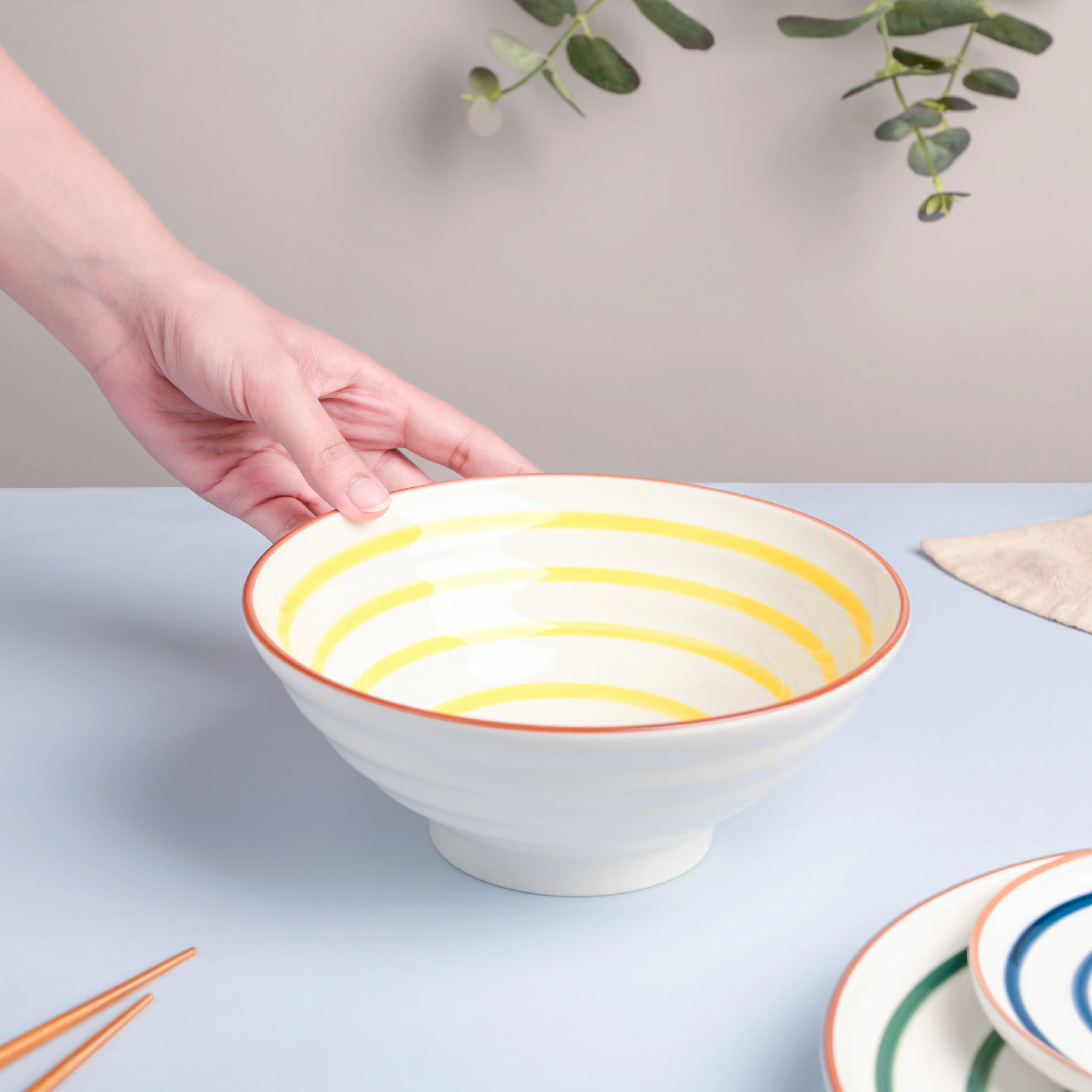 Spiral Yellow 22 Piece Dinner Set For 6 - Image 14