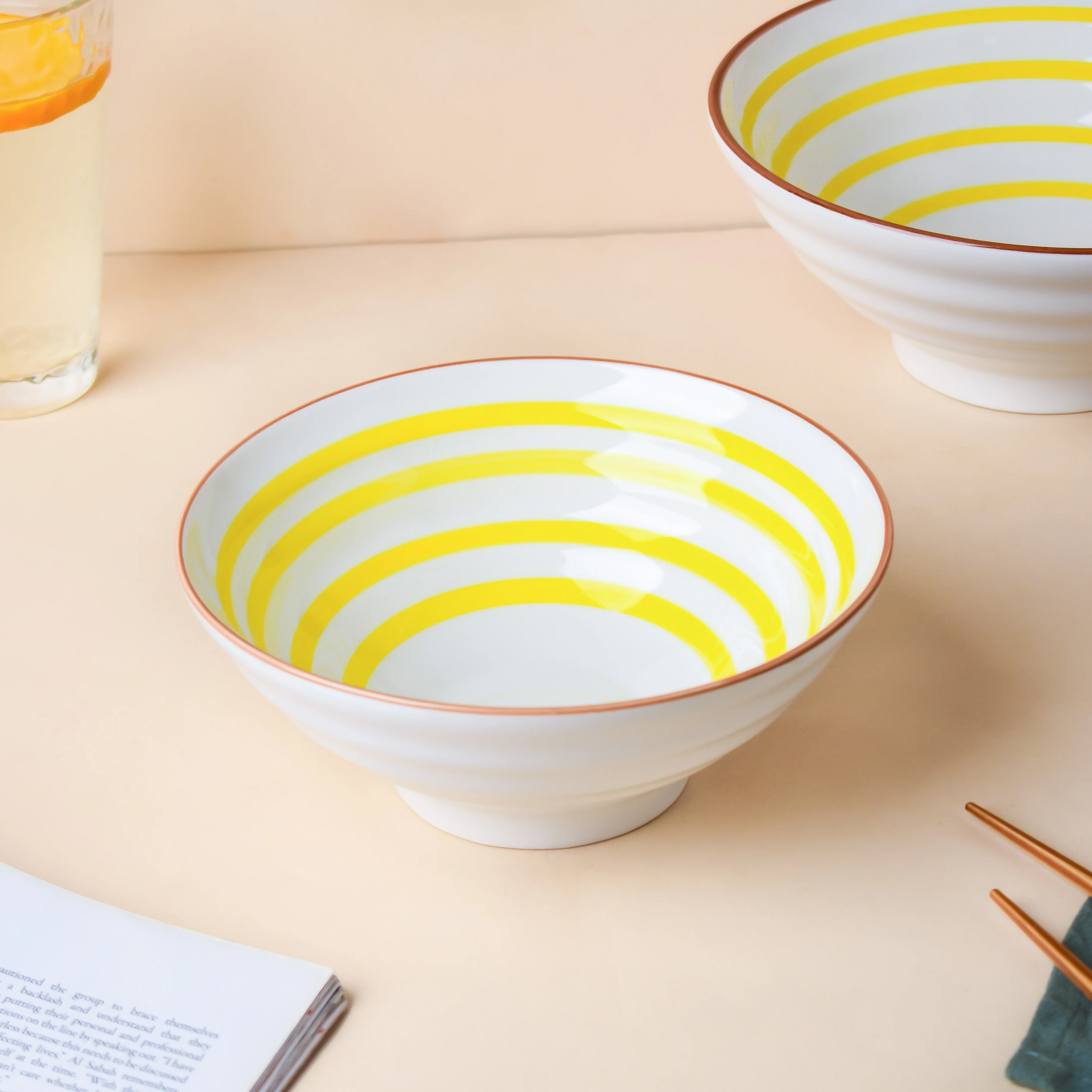 Spiral Yellow 22 Piece Dinner Set For 6 - Image 7