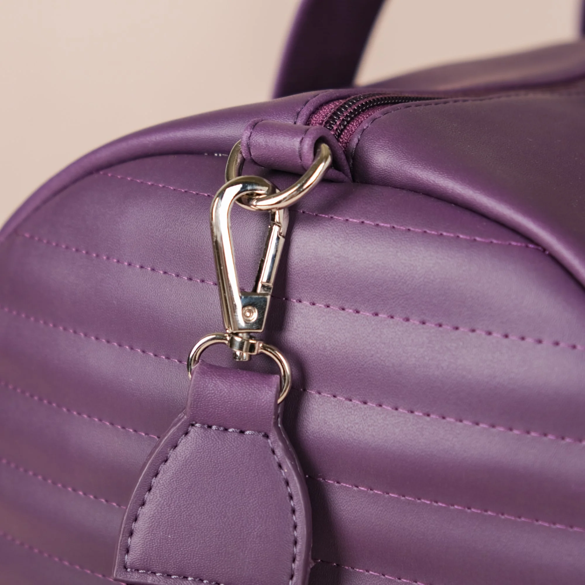 Sporty Duffel Bag Purple Large 17x9 Inch - Image 15