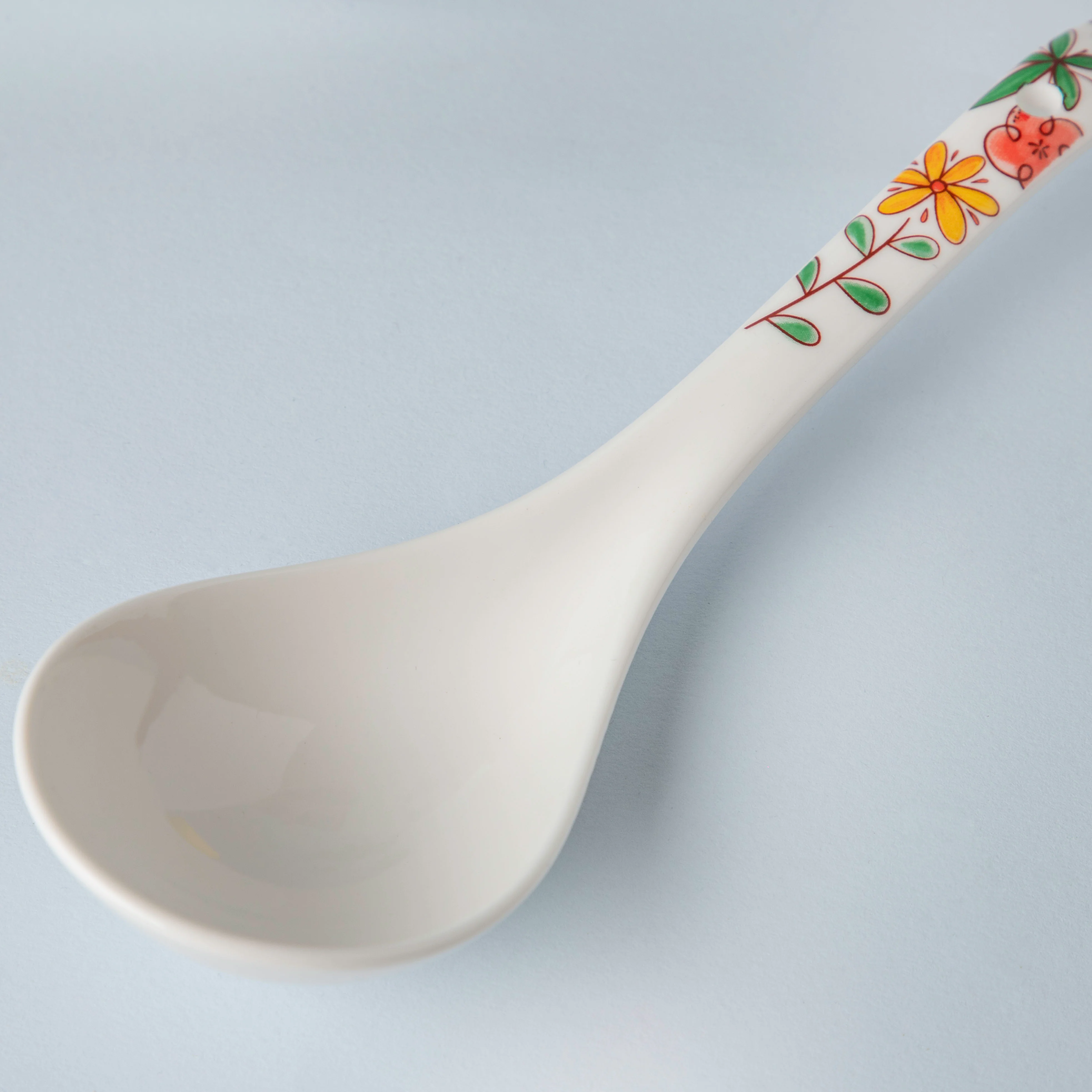 Spring Floral Ceramic Serving Spoon - Image 3