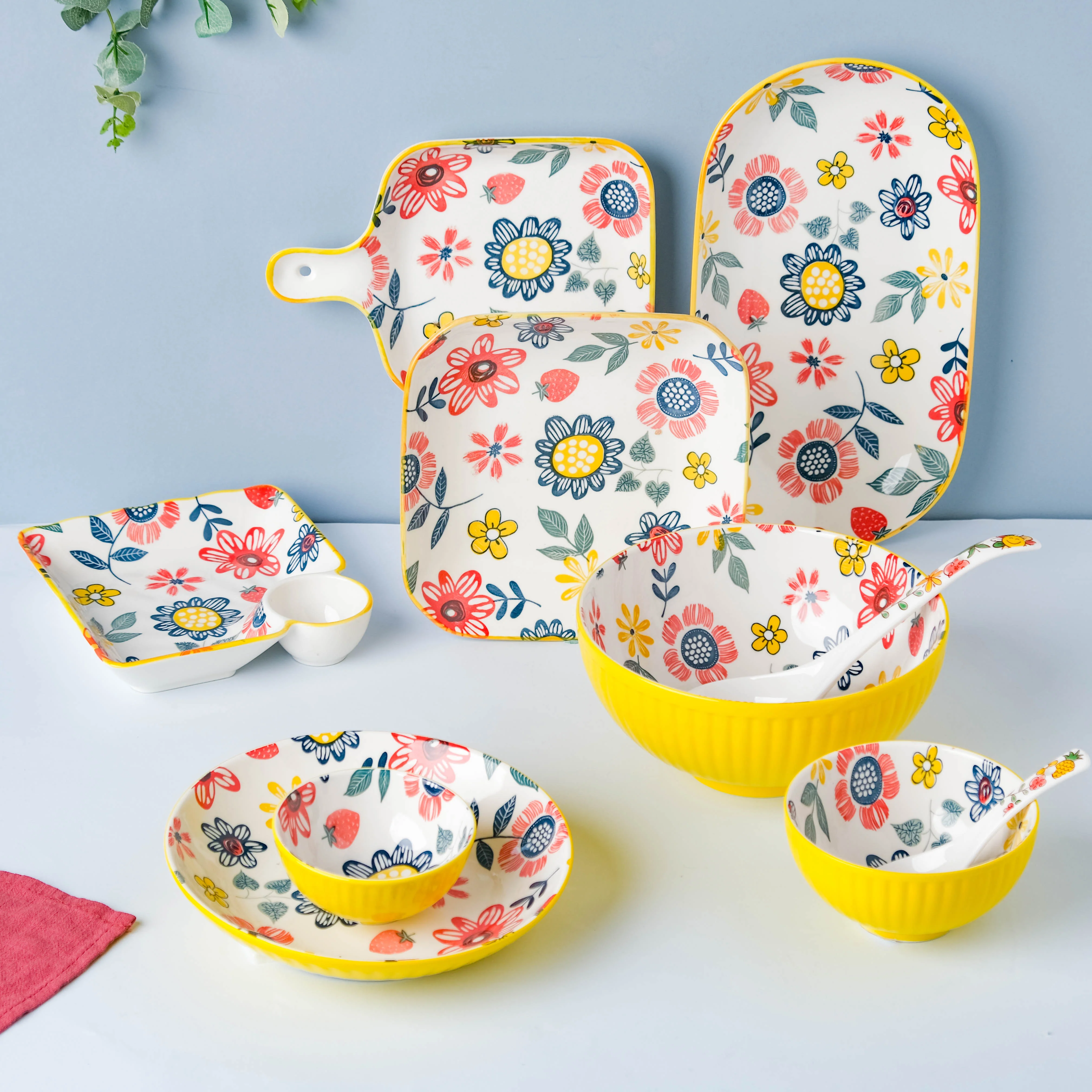 Spring Floral Ceramic Serving Spoon - Image 6