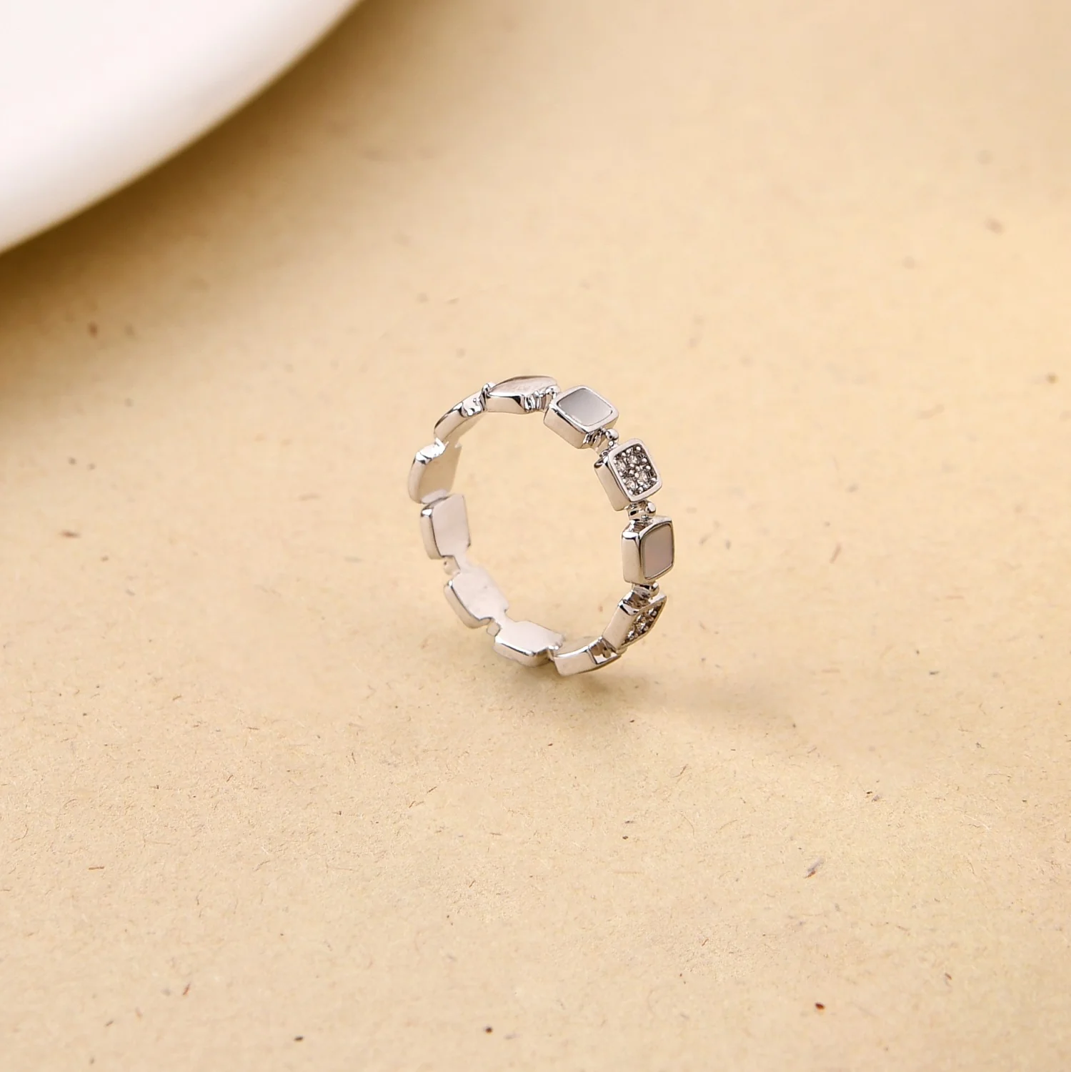 Square Affair Silver Ring - Image 5