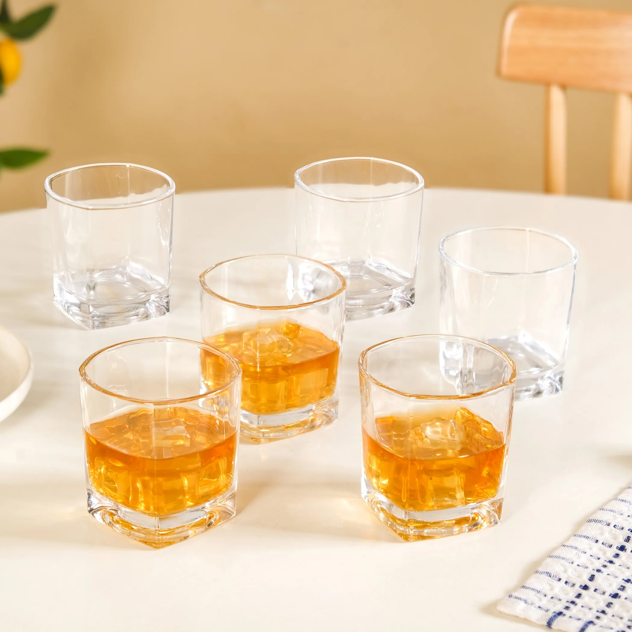 Square Base Whiskey Glass Set Of 6 250ml - Image 9