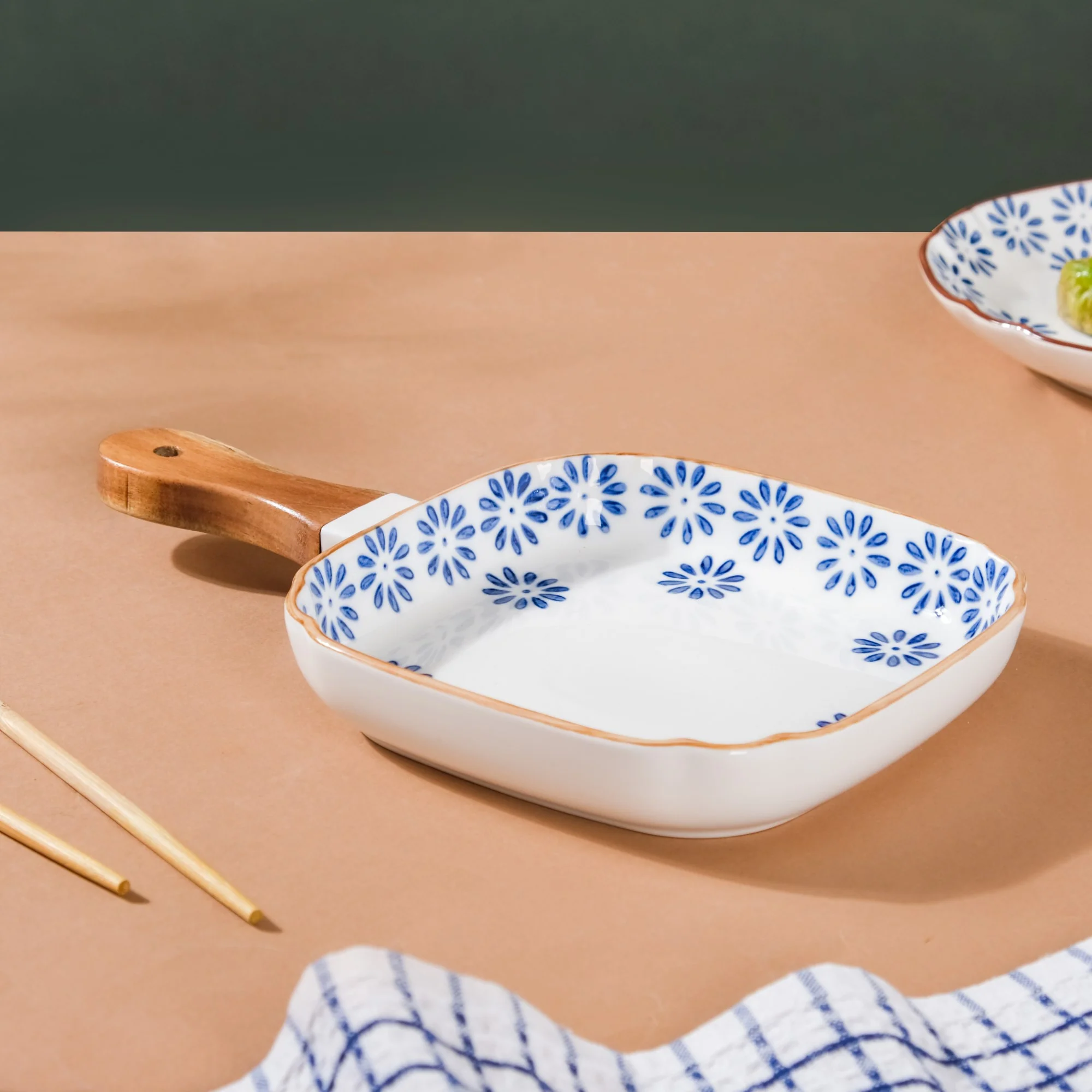 Square Ceramic Pasta Plate - Image 7