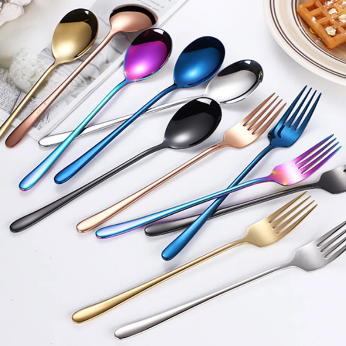 Stainless Steel Fork And Spoon Set