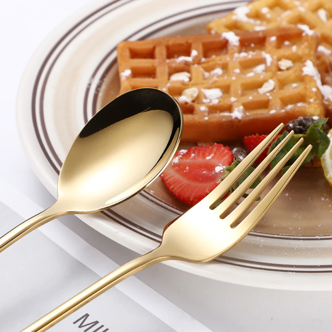 Stainless Steel Fork And Spoon Set - Image 5