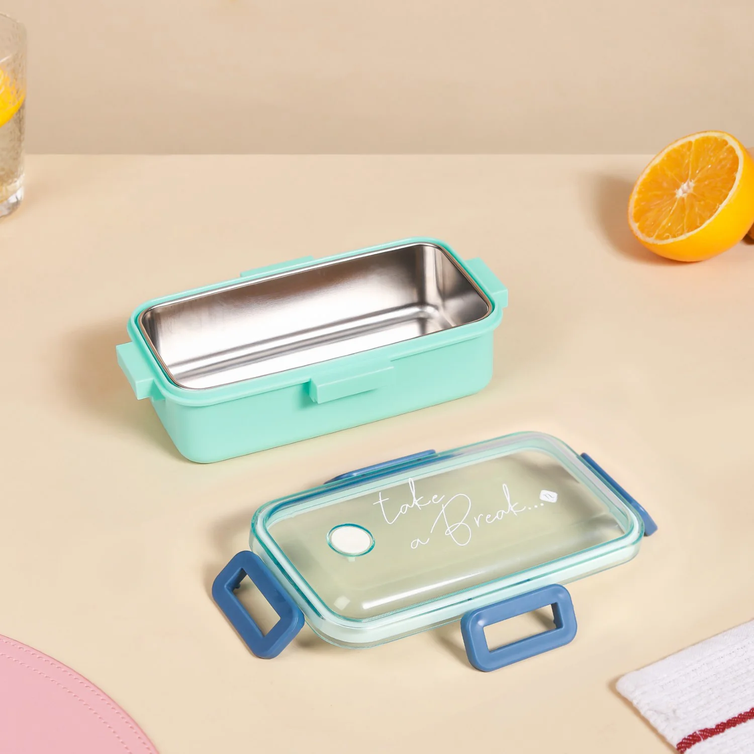 Stainless Steel Lunch Box Small Mint 530ml - Image 17