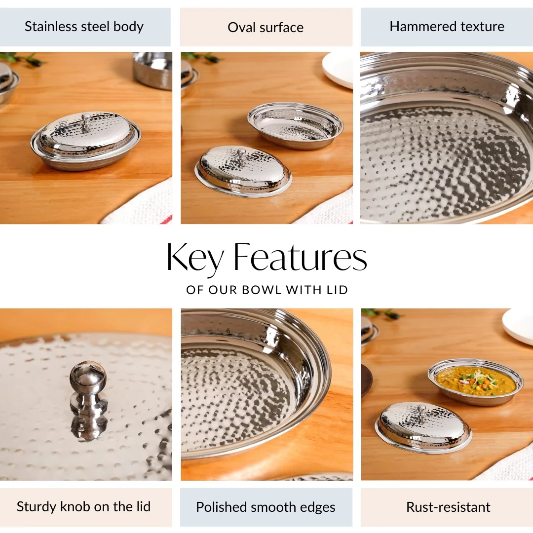 Stainless Steel Retro Serveware For Curries 350ml - Image 5