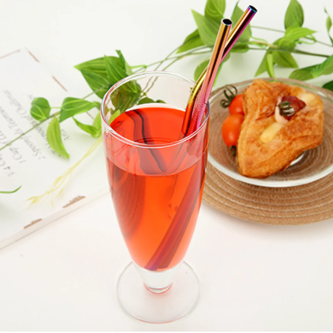 Stainless Steel Straw Set of 2 - Image 2
