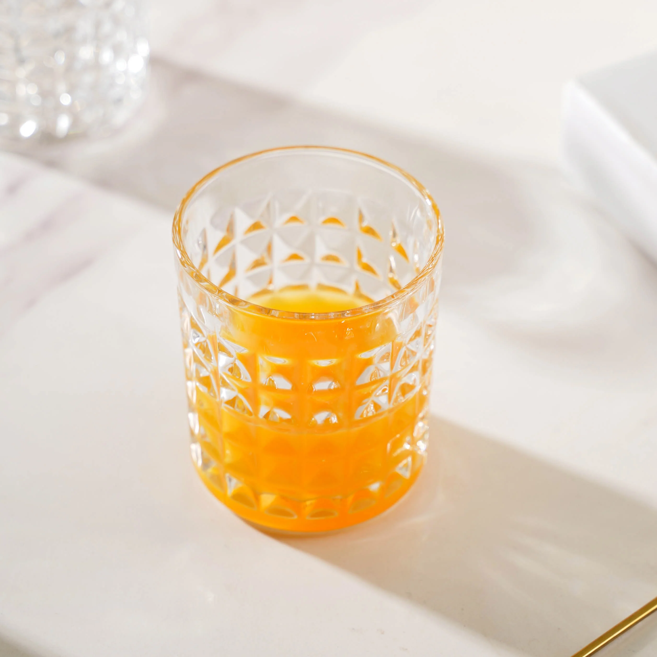 Starcut Textured Small Drinkware Glass Set Of 6 250 ml - Image 6