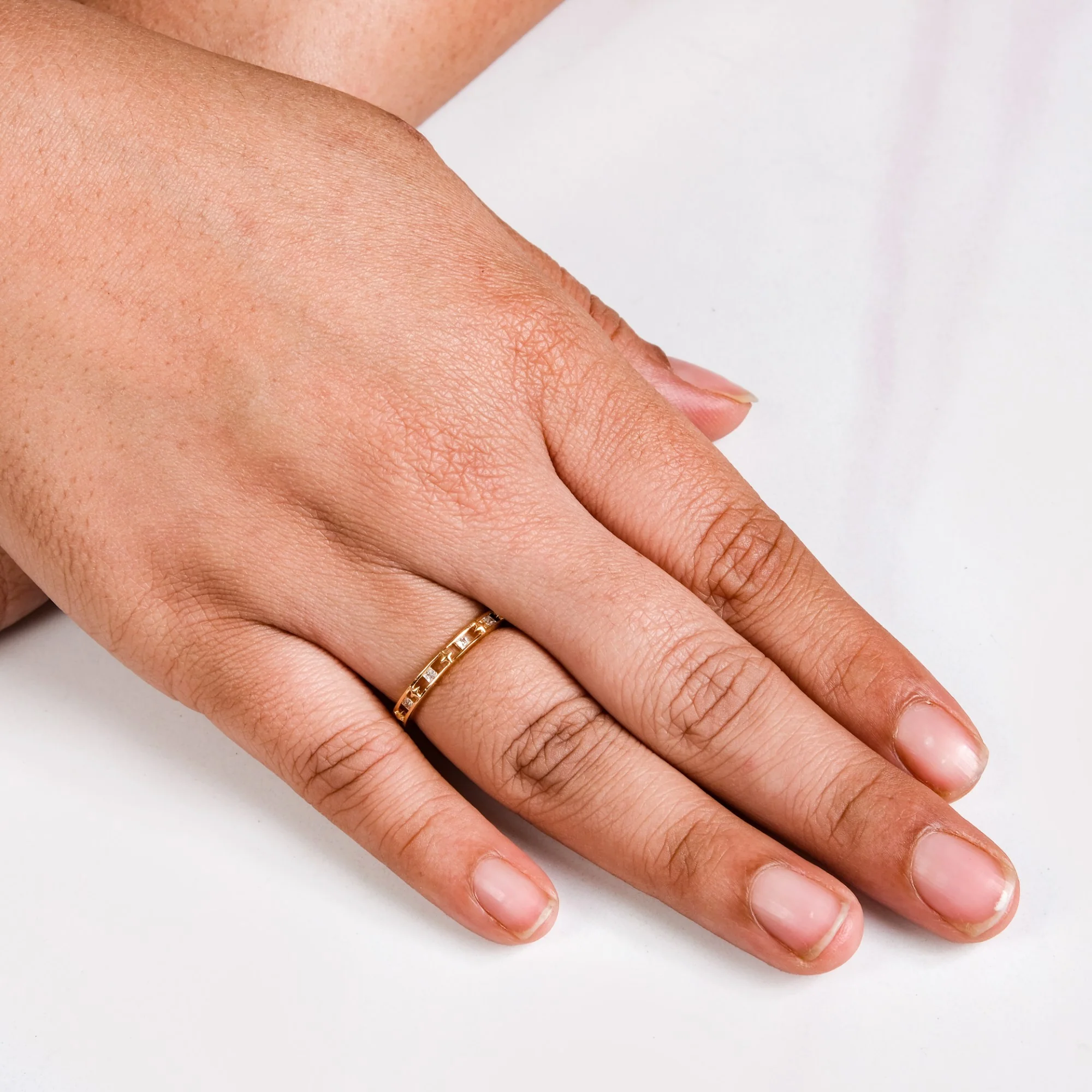 Stargaze Twin Band Gold Ring - Image 2