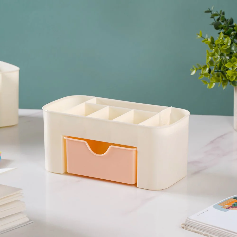 Stationery Organizer With Drawer Beige - Image 11