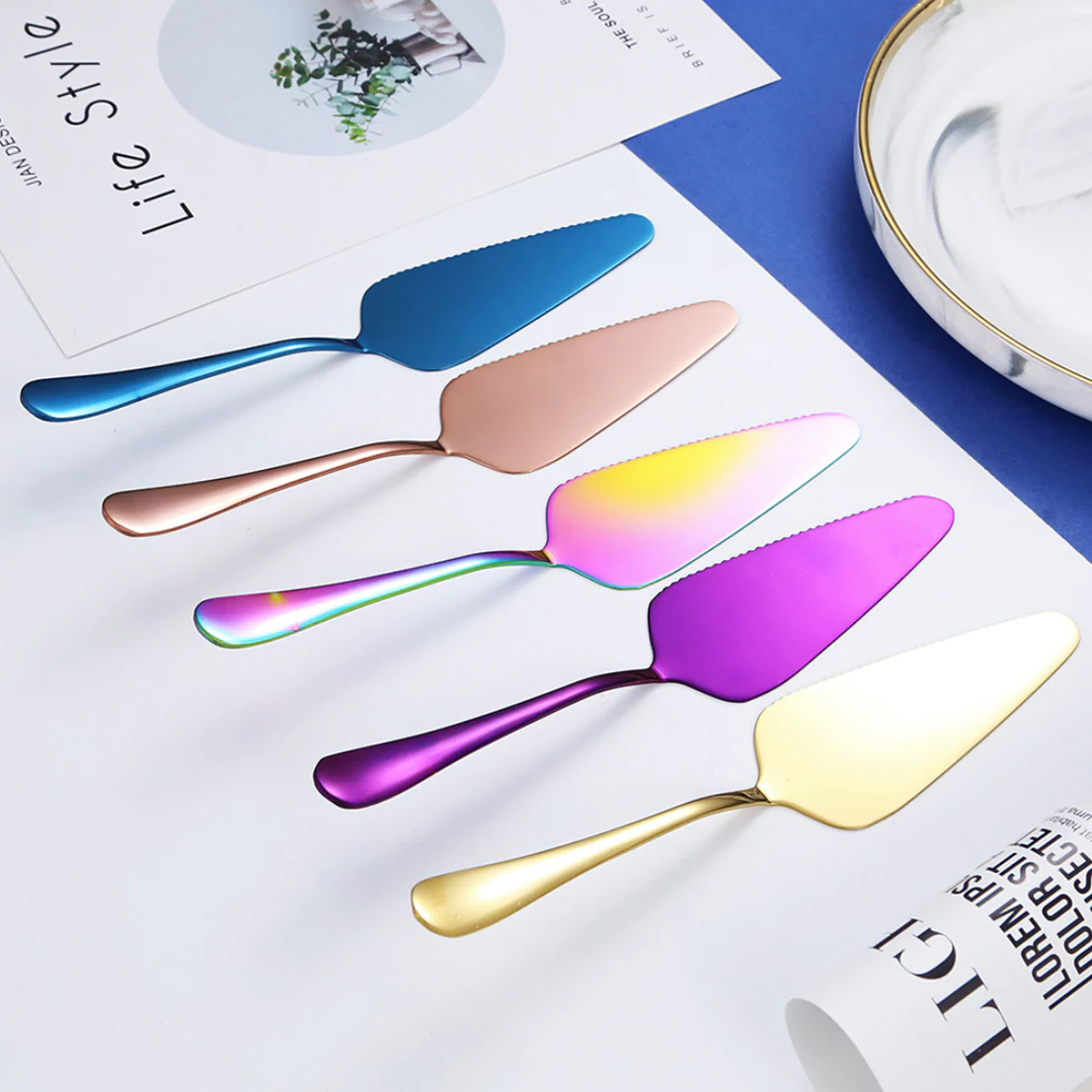 Steel Cake Server - Image 5