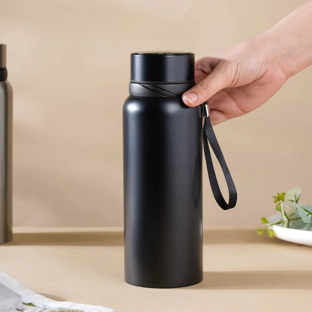 Steel Flask Black 800 ml - Image 2