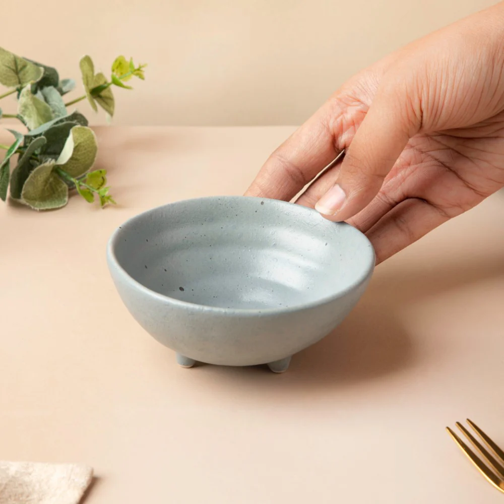 Steel Grey Dessert Bowl With Legs 100 ml - Image 2