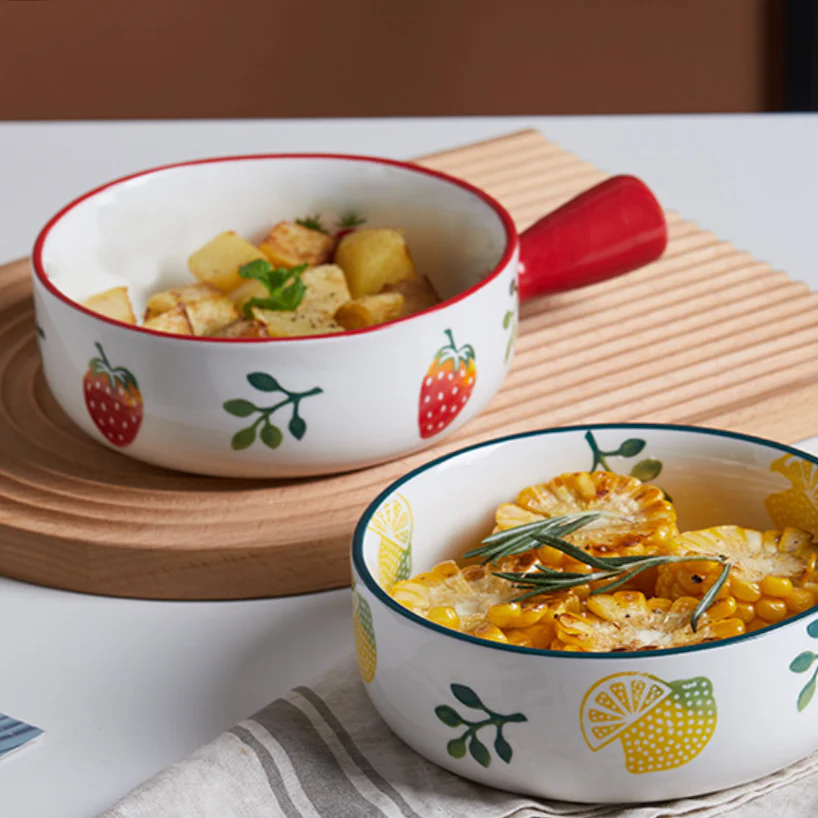 Strawberry Bowl With Handle - Image 4