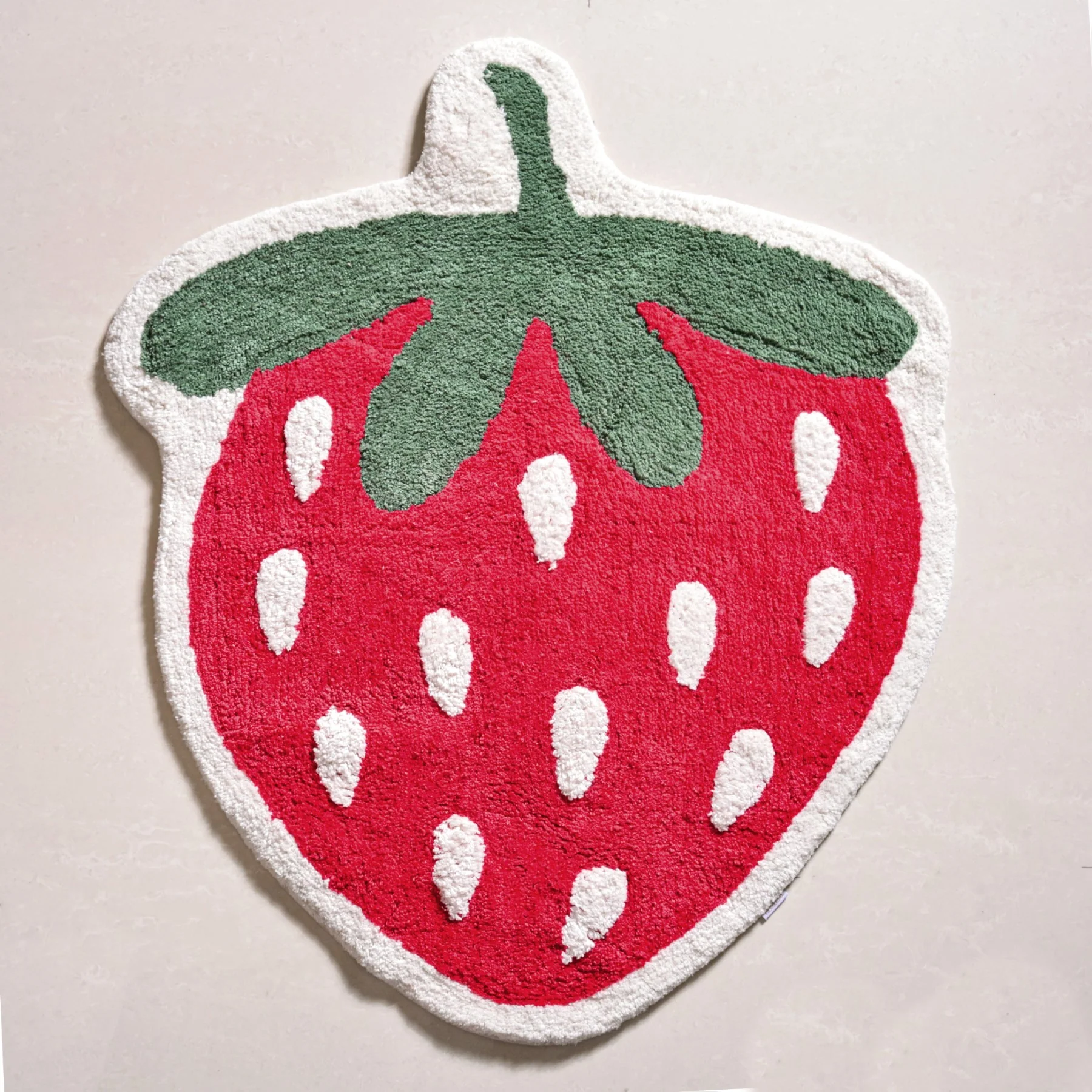 Strawberry Cotton Anti Slip Floor Mat 74x62cm - Image 9
