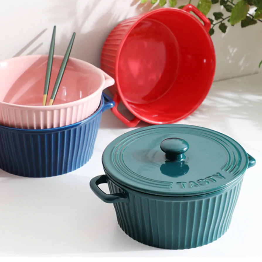 Striped Cooking Pot with Lid - Image 10