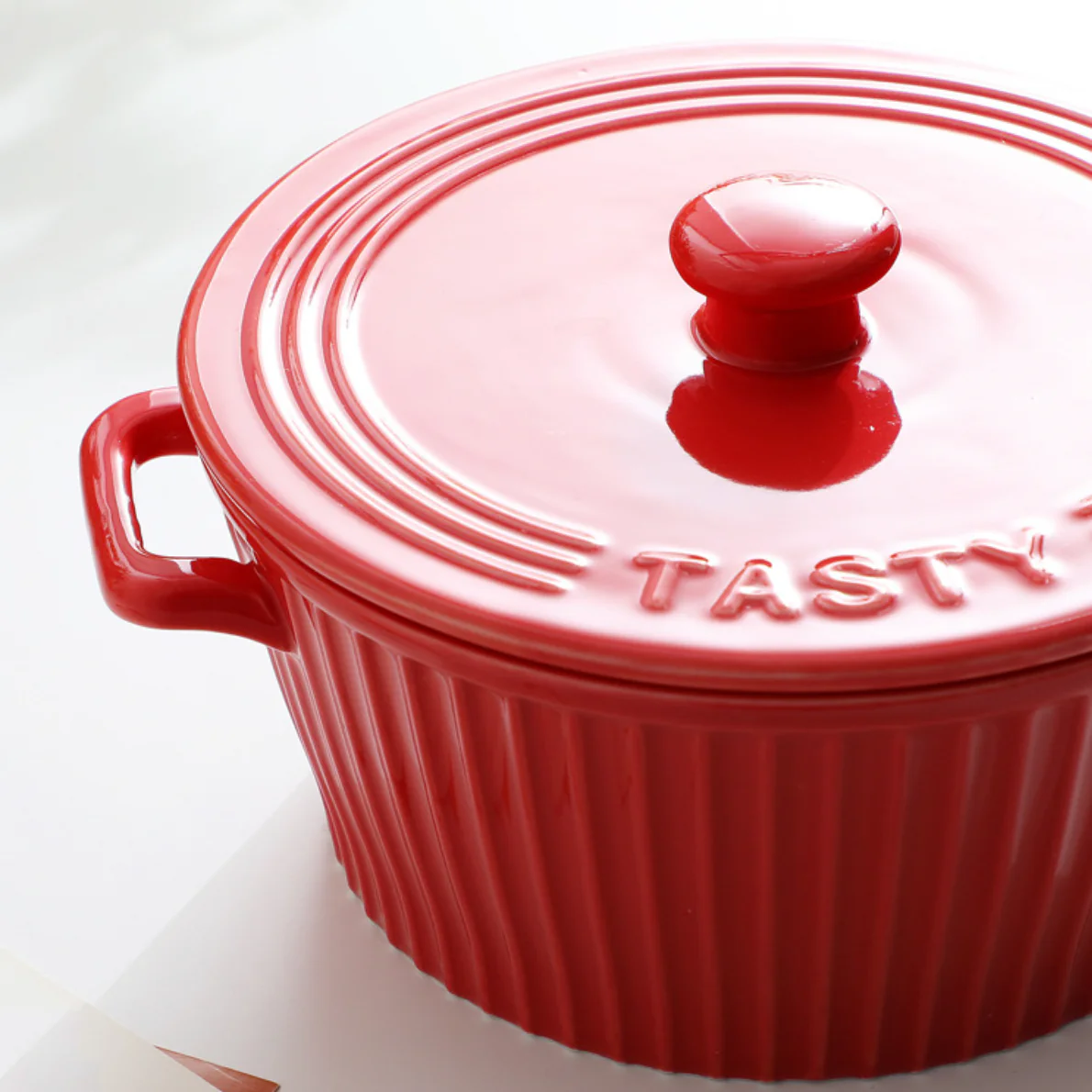 Striped Cooking Pot with Lid - Image 11