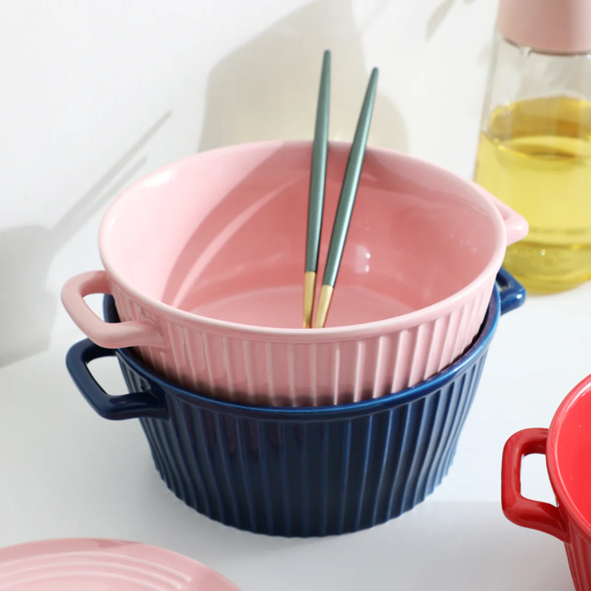 Striped Cooking Pot with Lid - Image 13