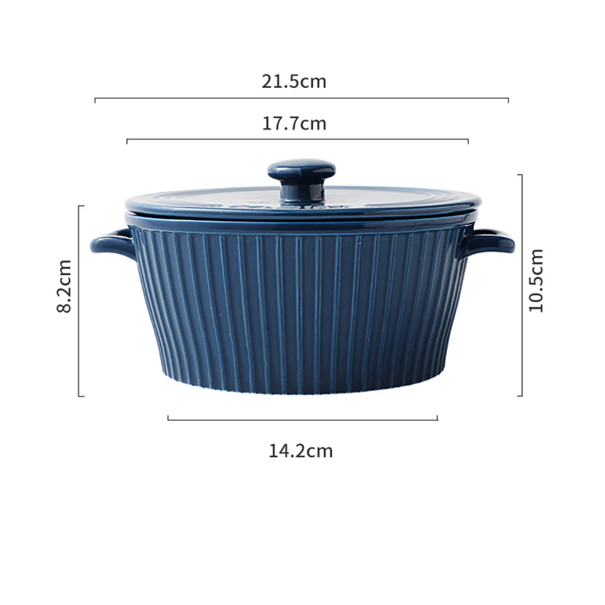 Striped Cooking Pot with Lid - Image 15