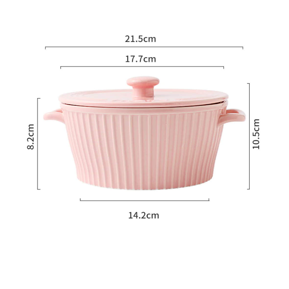 Striped Cooking Pot with Lid - Image 17