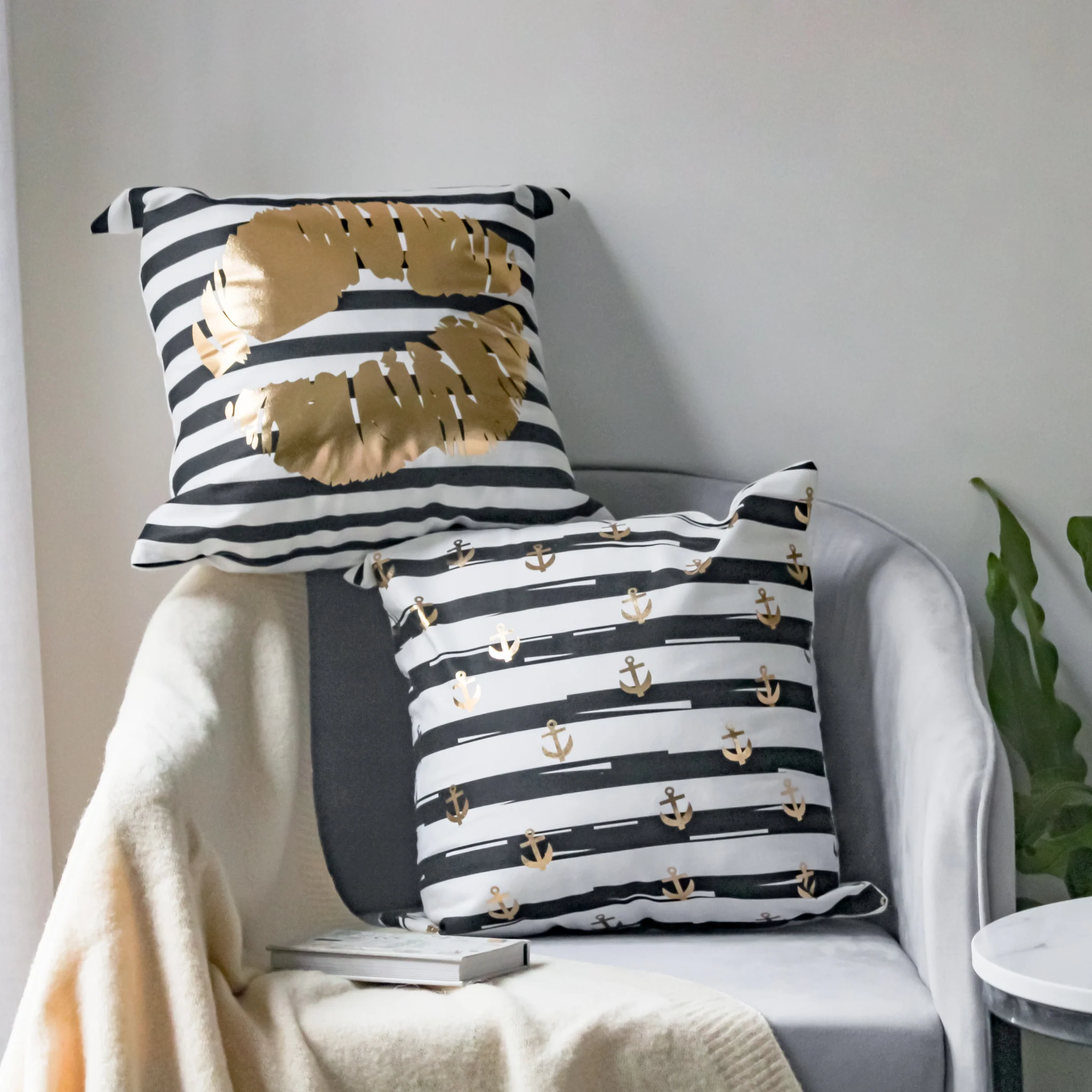 Striped Cushion Cover Set of 2 - Image 6