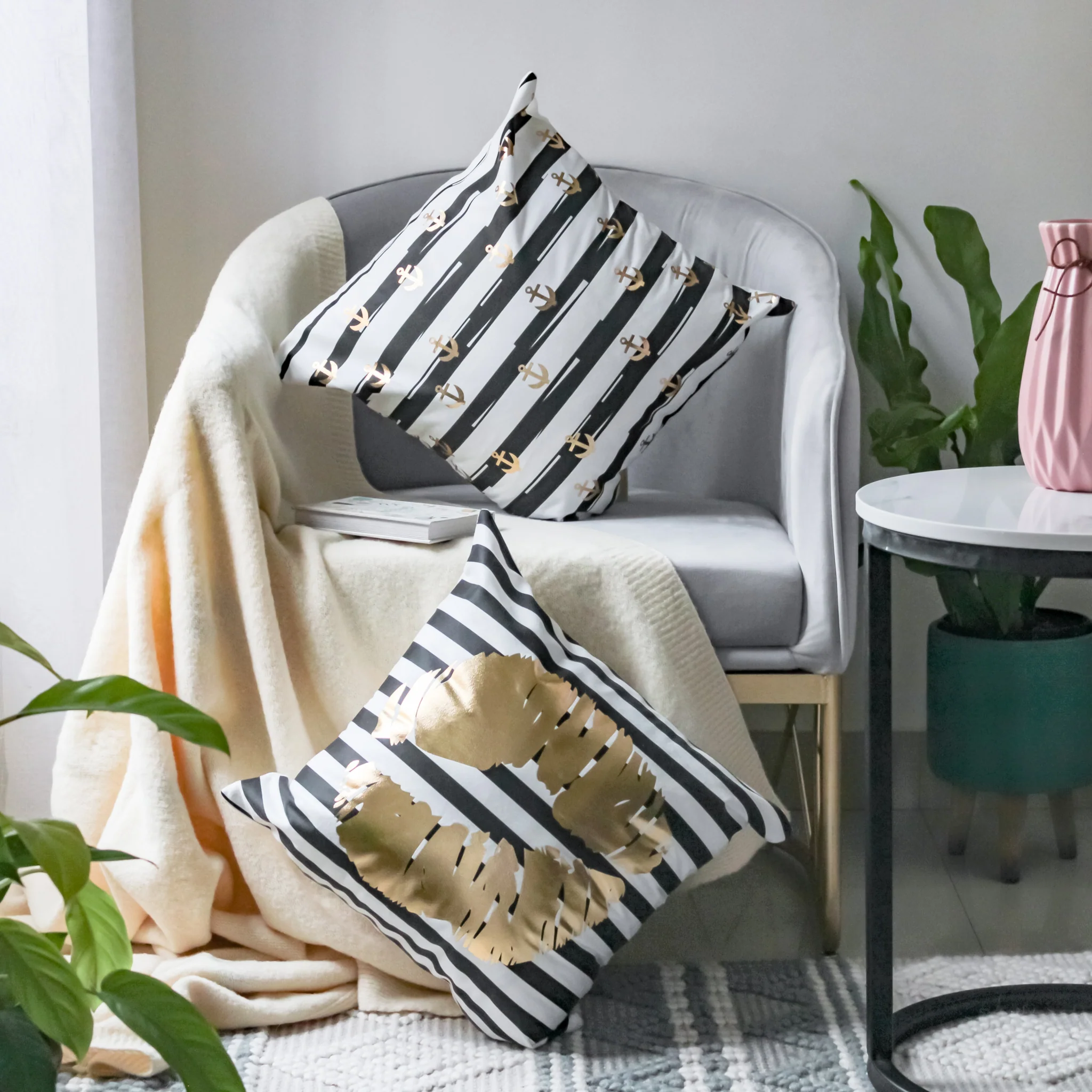 Striped Cushion Cover Set of 2 - Image 7