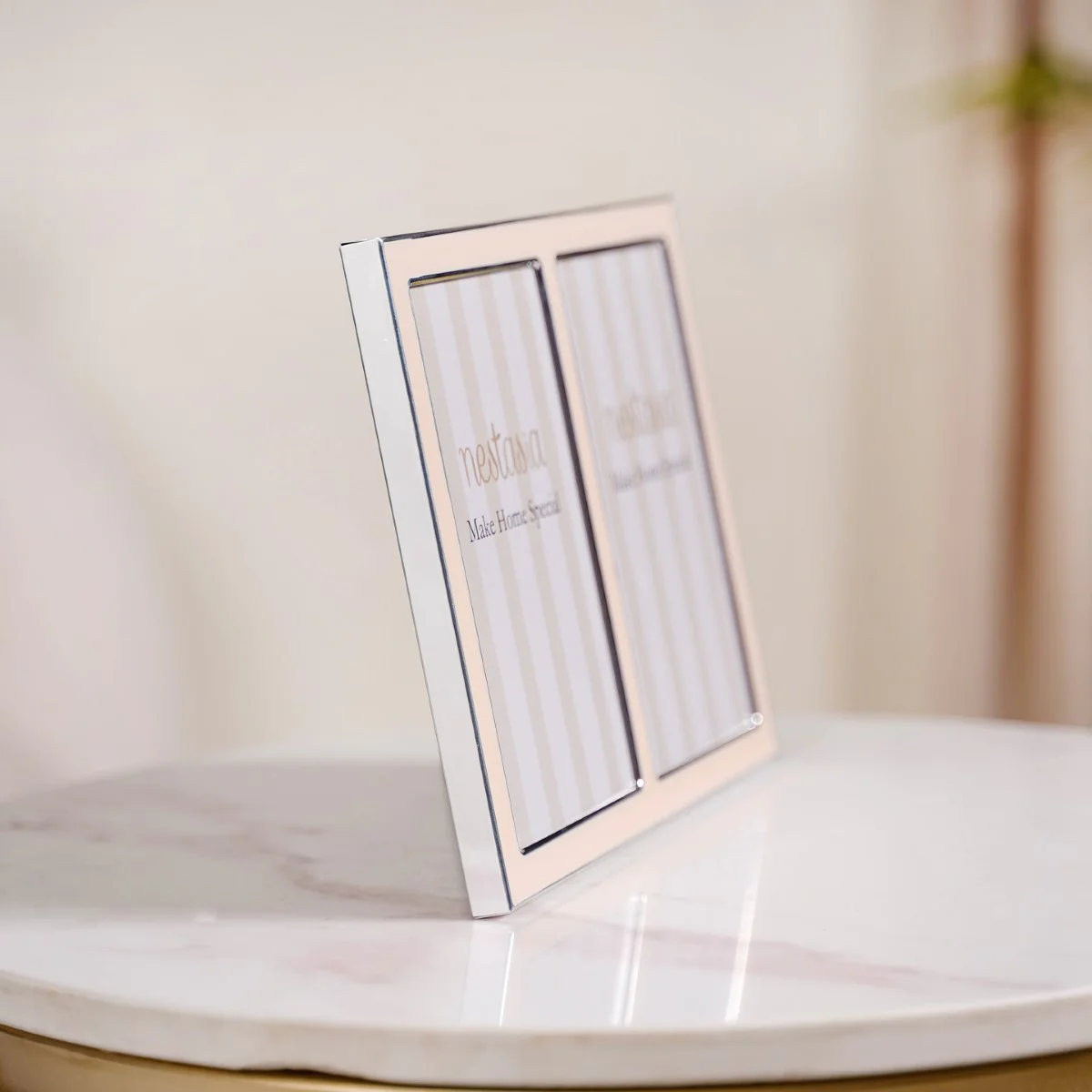Stylish Double Collage Photo Frame Peach 8.5"x6.5" - Image 3