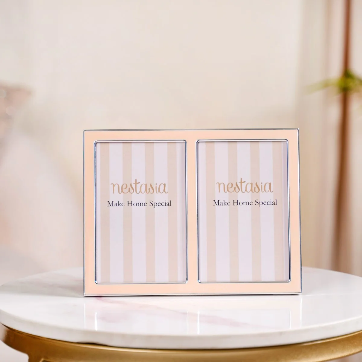 Stylish Double Collage Photo Frame Peach 8.5"x6.5" - Image 6