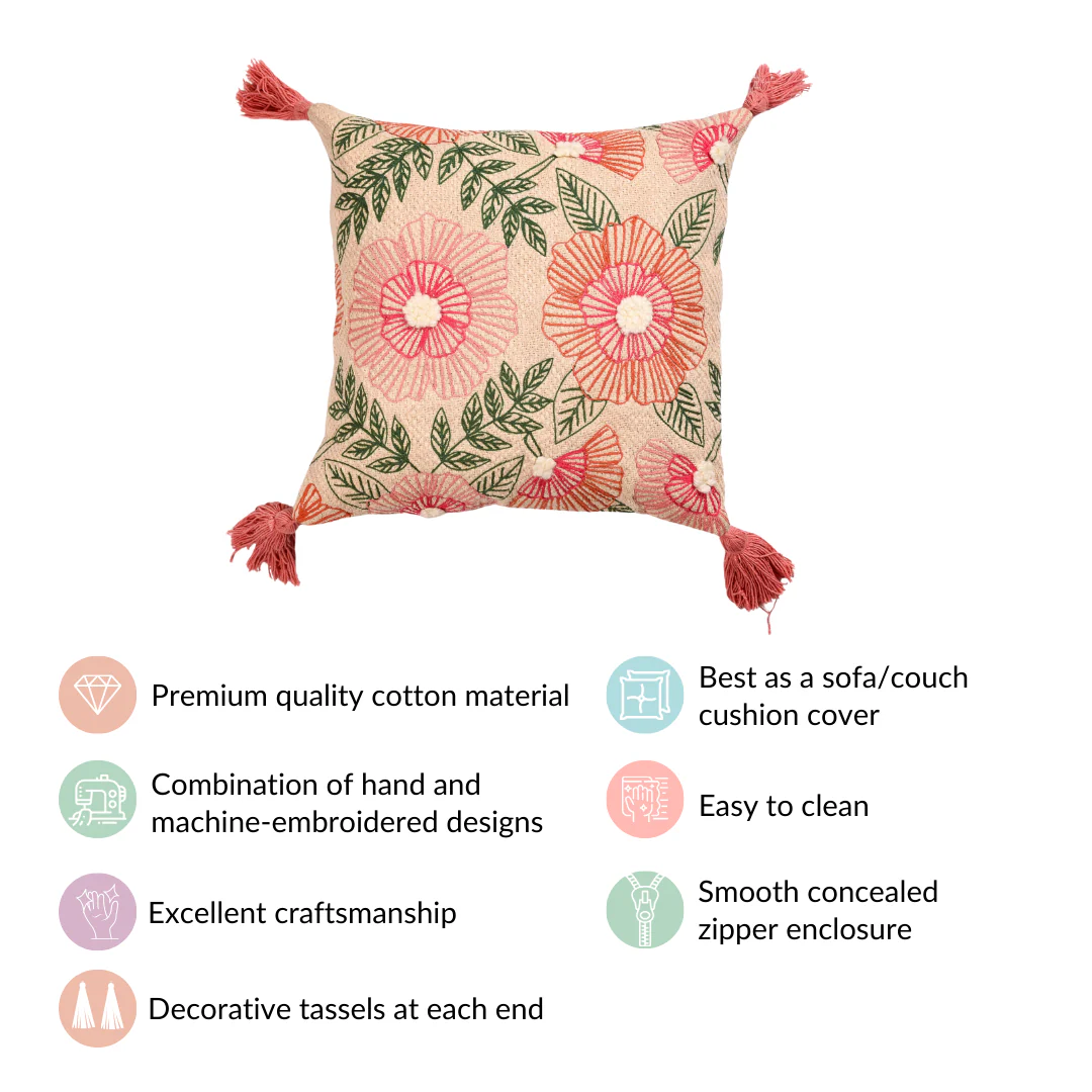 Subtle Spring Couch Cushion Cover 16x16 Inch - Image 4
