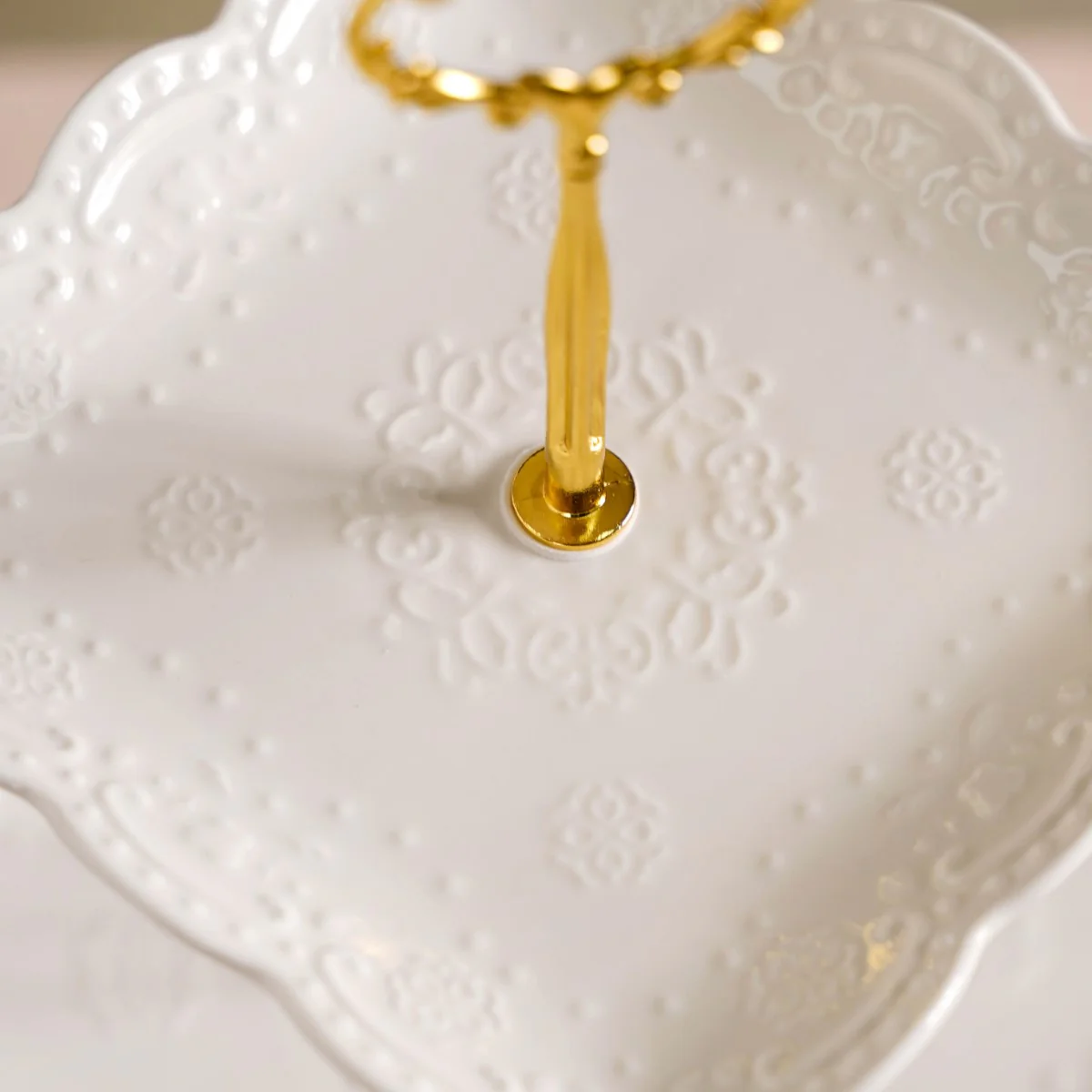 Sugar Square White 3-tier Cupcake Stand - Image 3