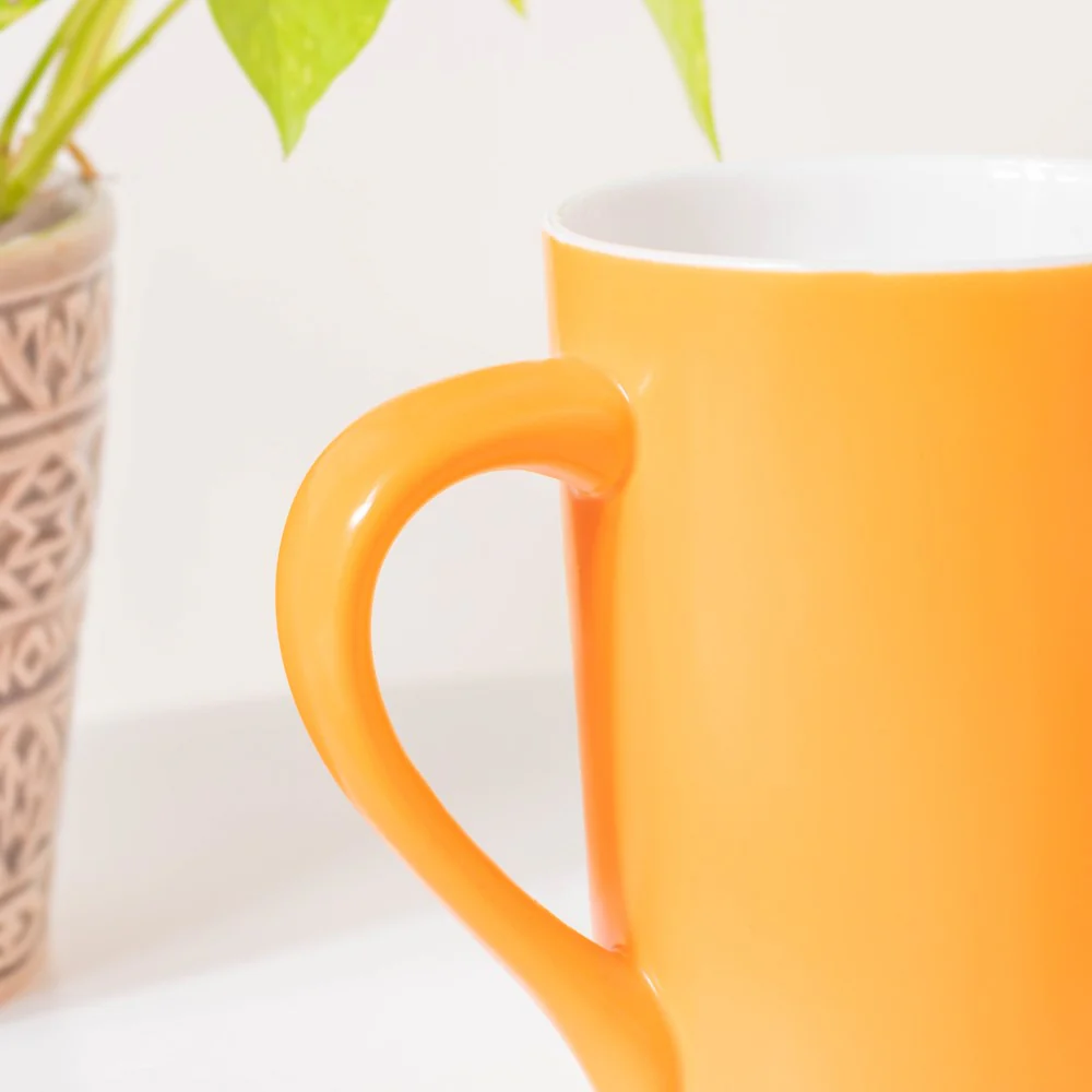 Sunflower Orange Matt Mug 350 ml - Image 4