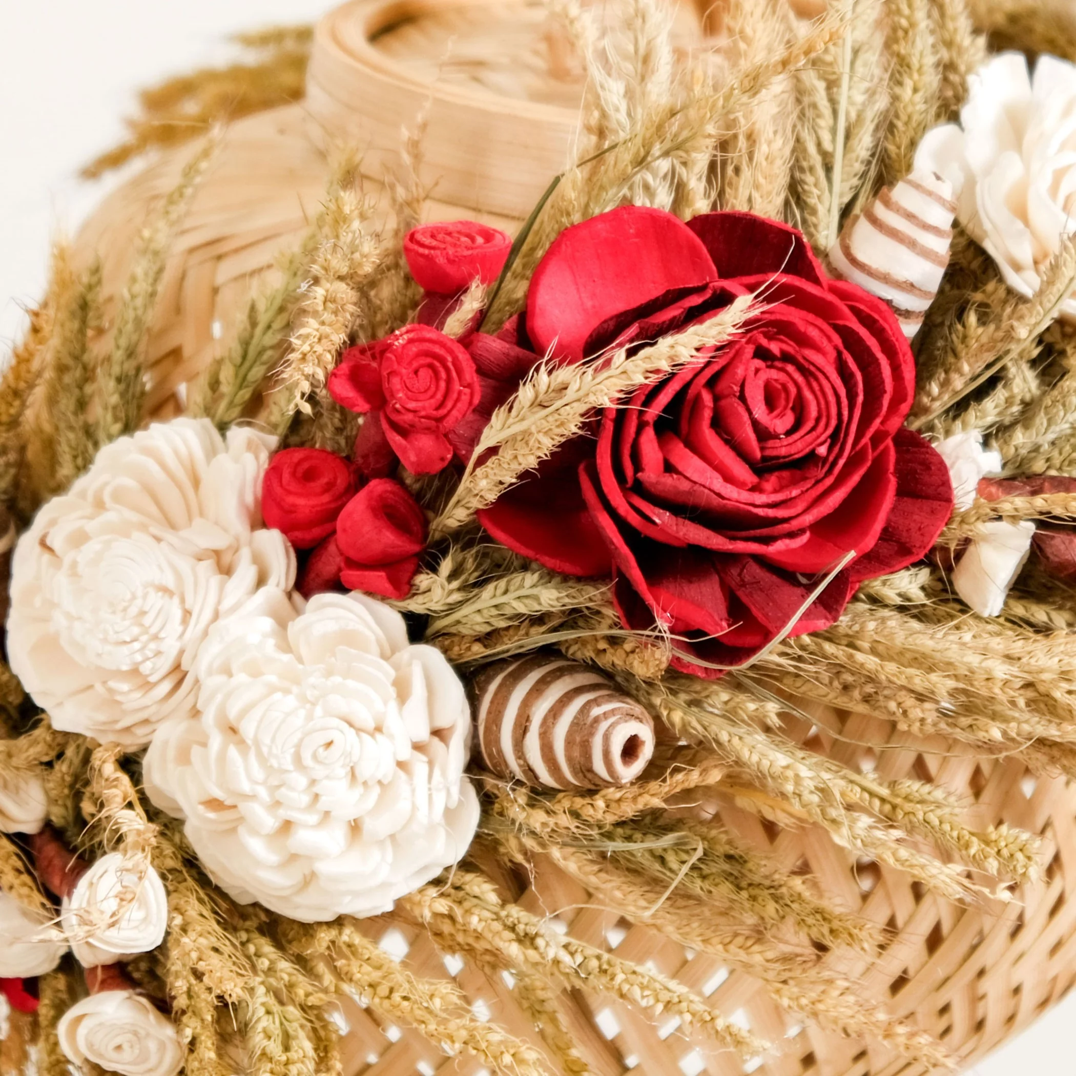 Sustainable Floral Lantern Red - Image 7