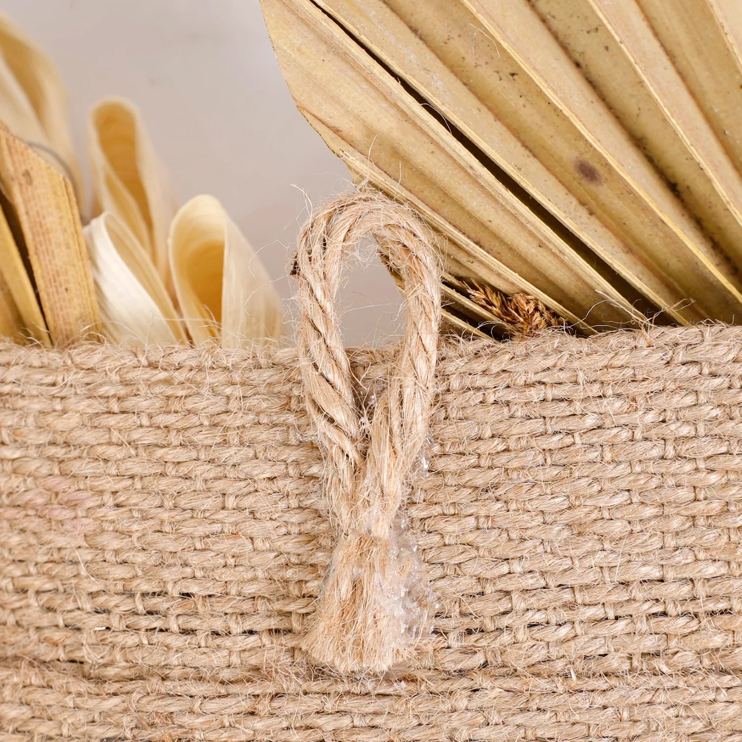 Sustainable Jute Wall Hanging Toran Shola Cups And Palm Spears - Image 6