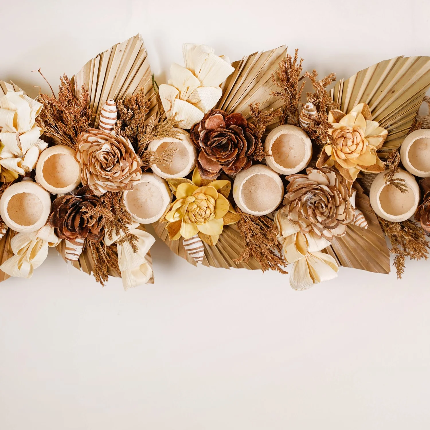 Sustainable Jute Wall Hanging Toran Shola Cups And Palm Spears - Image 8