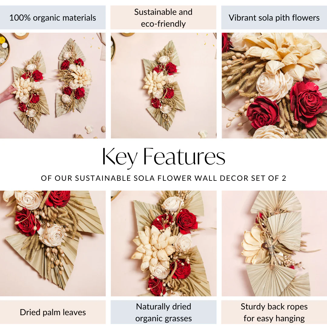 Sustainable Sola Flower Wall Decor Set Of 2 - Image 5