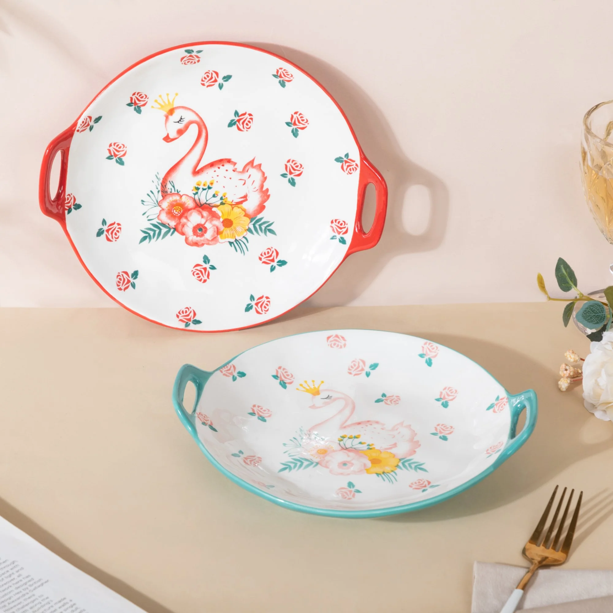 Swan Round Dish - Image 3