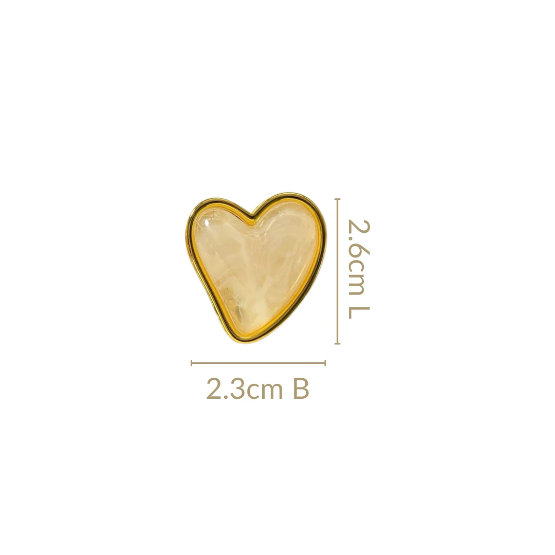 Sweet Hearts Studs White - Image 3