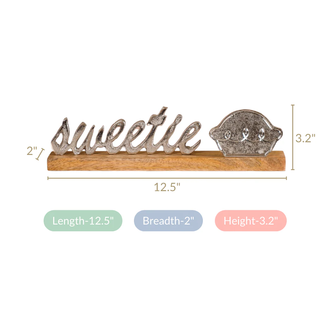 Sweetie Pie Decor Tealight Holder Silver - Image 5