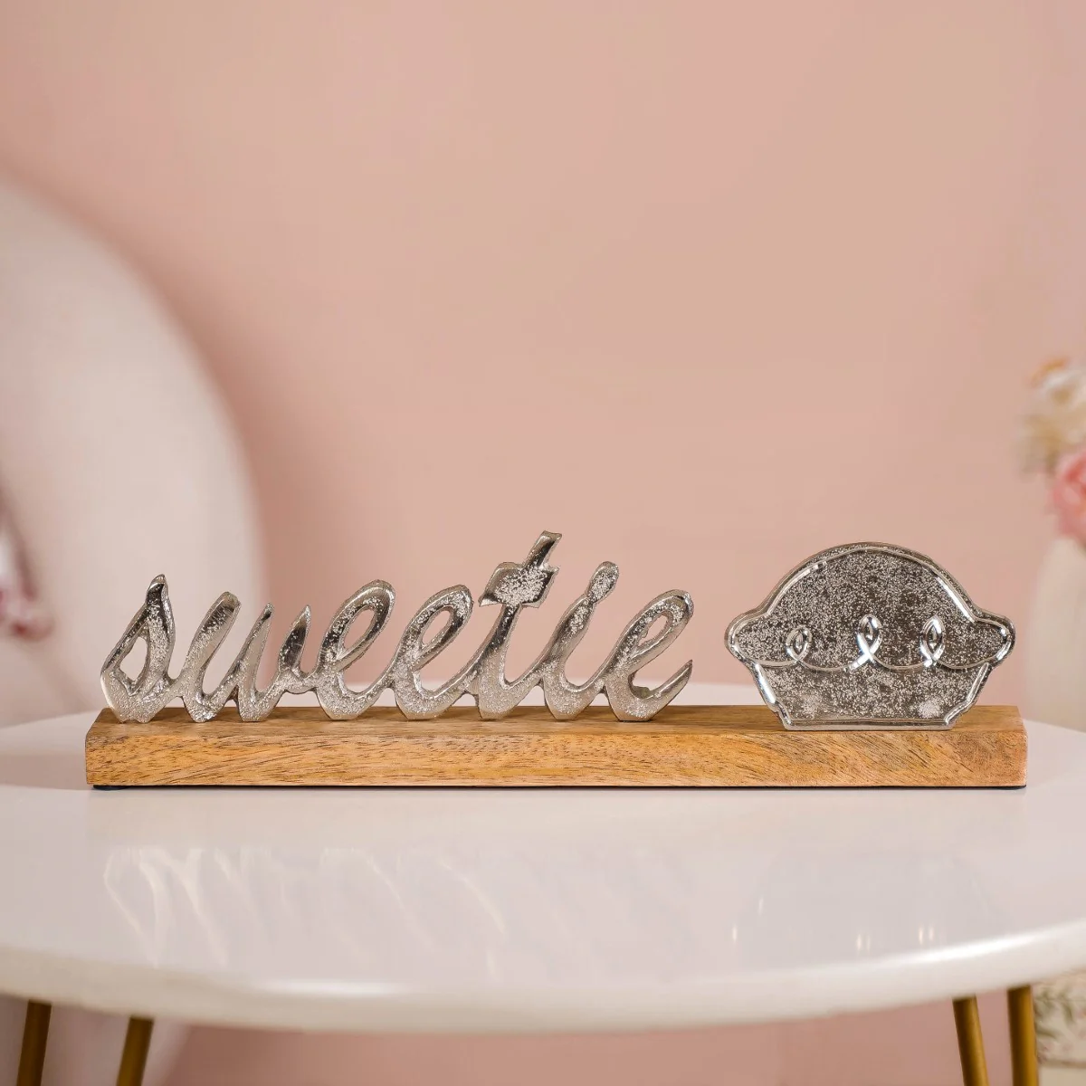 Sweetie Pie Decor Tealight Holder Silver - Image 8