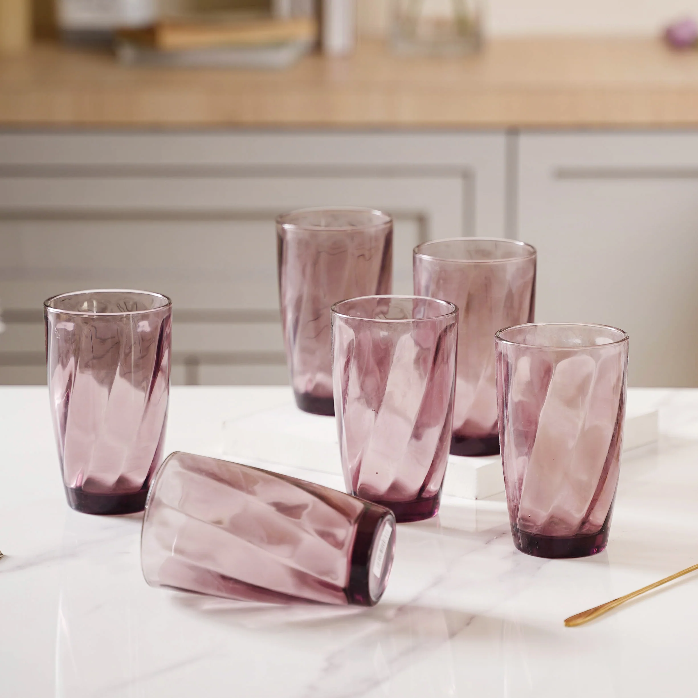 Swirl Drinking Glass Set of 6 - Image 3