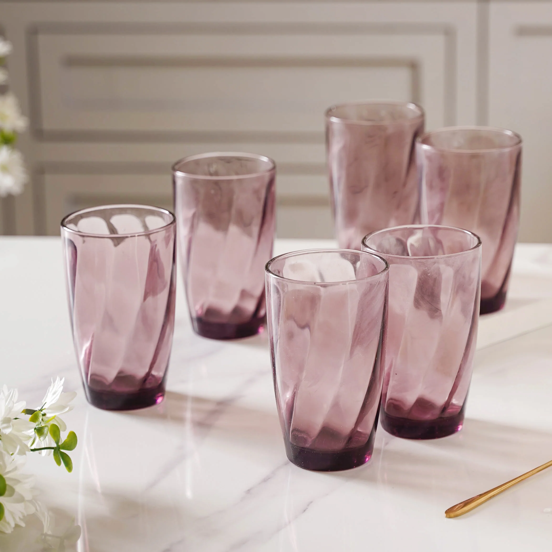 Swirl Drinking Glass Set of 6 - Image 4