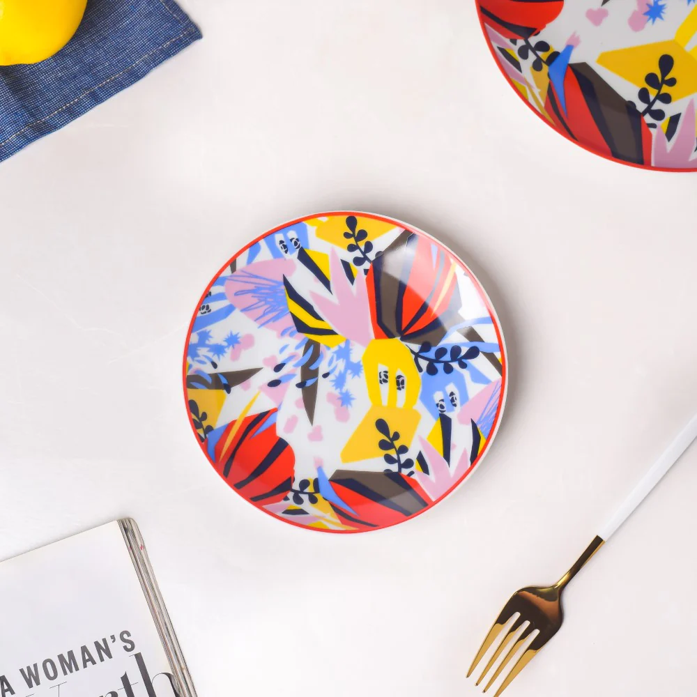 Sylvia Ceramic Dessert Plate 6 Inch
