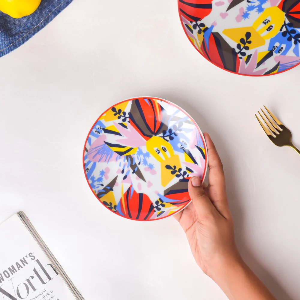 Sylvia Ceramic Dessert Plate 6 Inch - Image 2