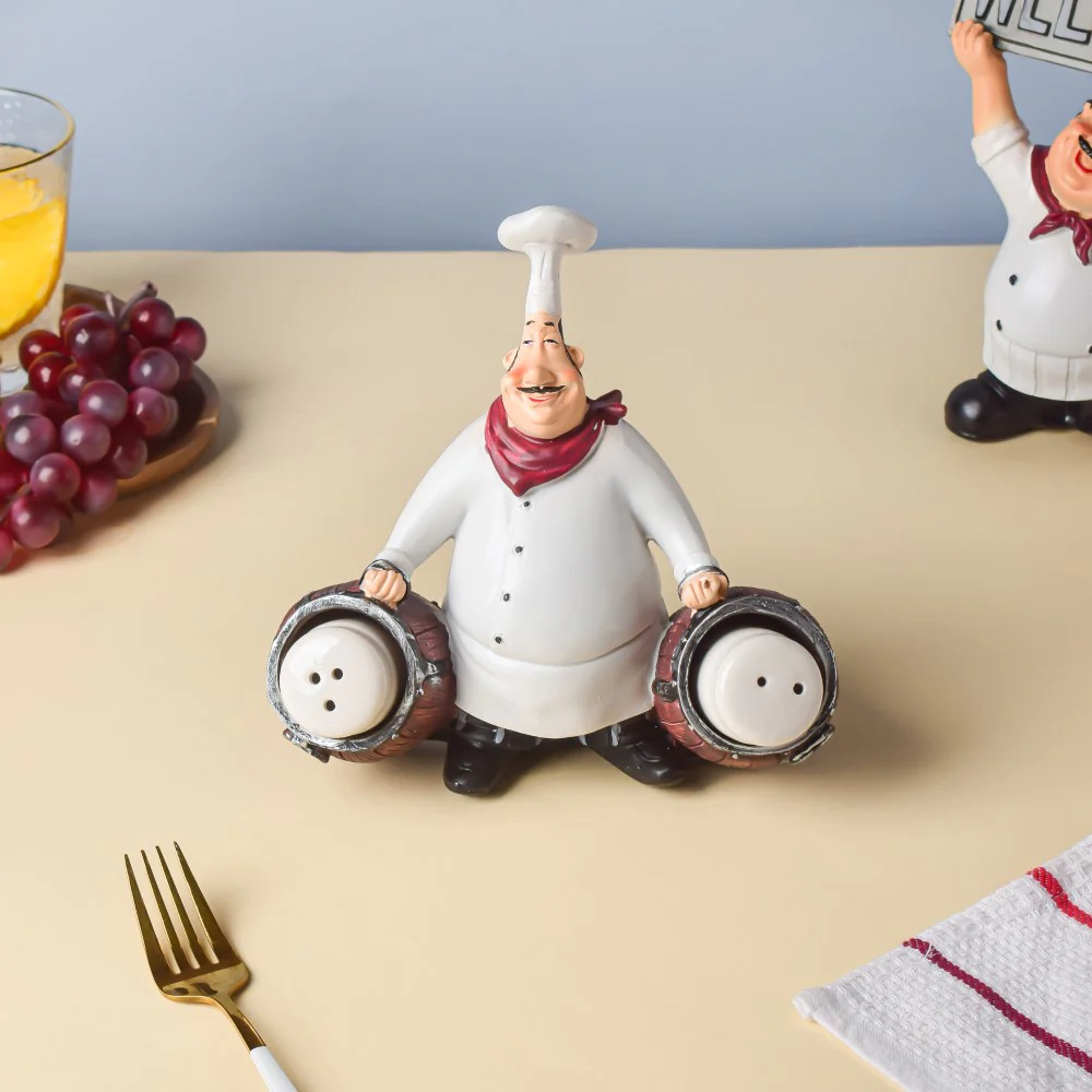 Table Chef With Salt And Pepper Shaker Cannon - Image 3