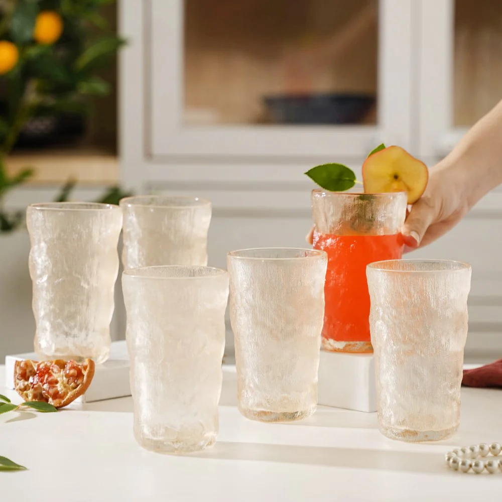Tall Amber Glacier Glass Set Of 6 350 ml - Image 2