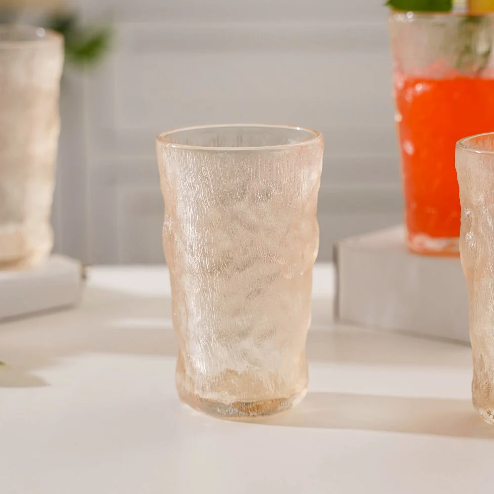 Tall Amber Glacier Glass Set Of 6 350 ml - Image 4