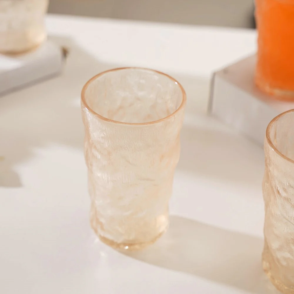 Tall Amber Glacier Glass Set Of 6 350 ml - Image 5